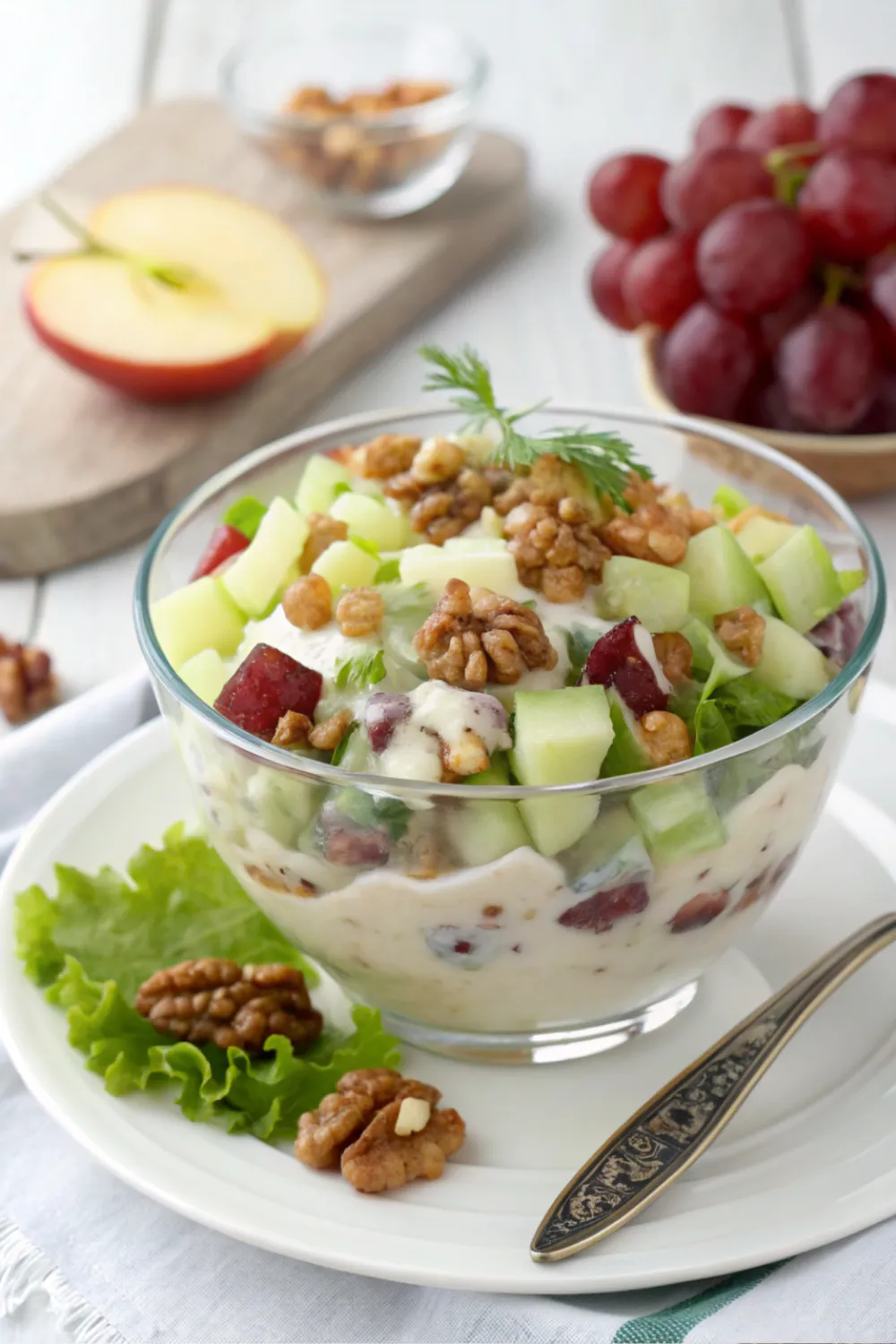 The Perfect Waldorf Salad with California Walnuts