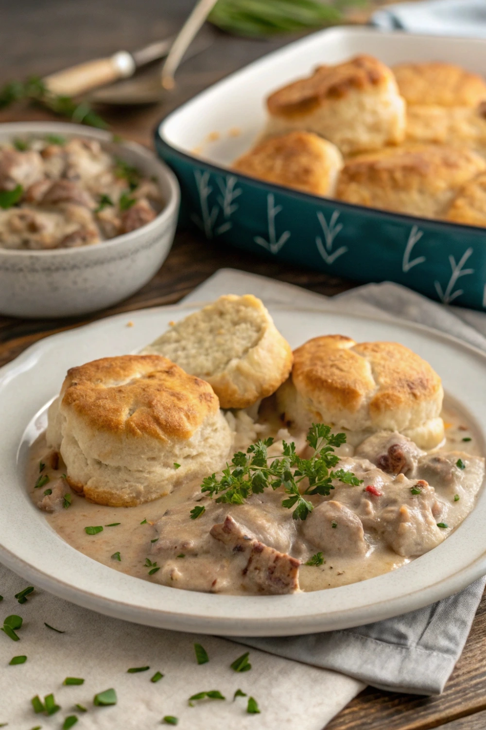 Biscuits and Gravy Casserole