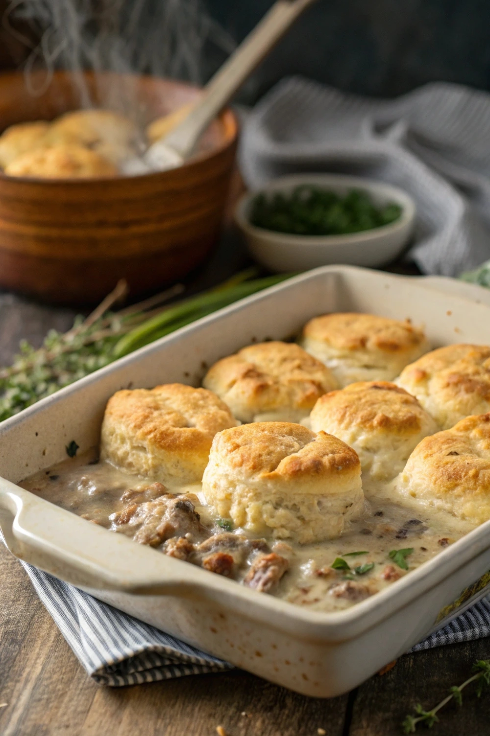 Biscuits and Gravy Casserole