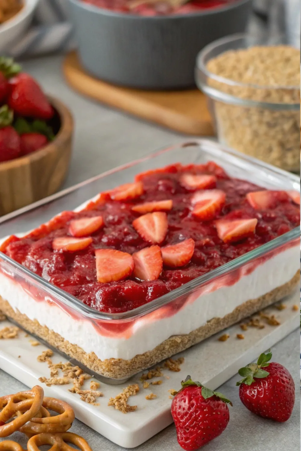 Strawberry Pretzel Salad