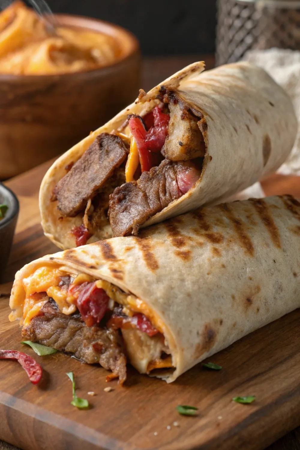 Steak Grilled Cheese Burrito