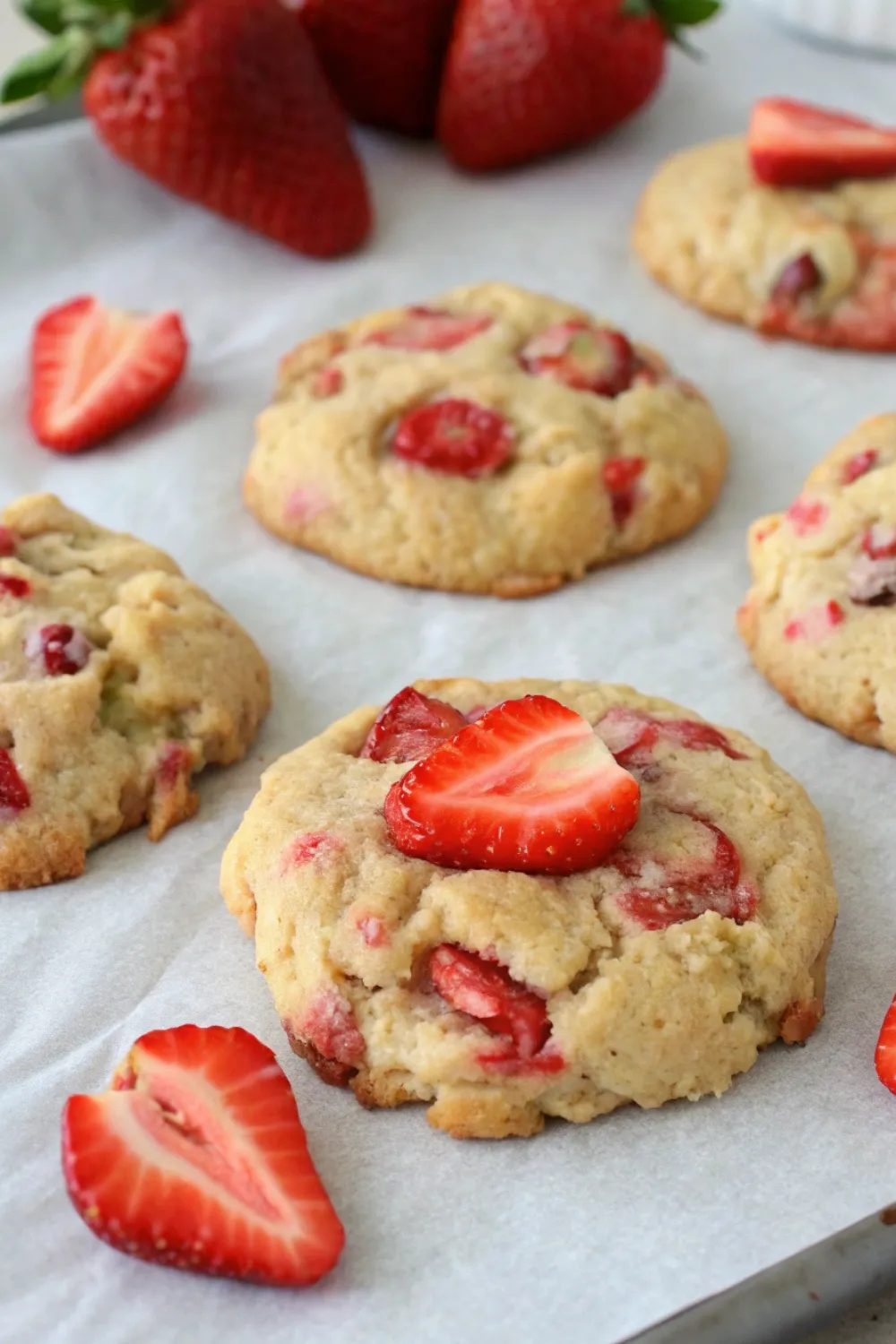 Strawberry Cheesecake Cookies