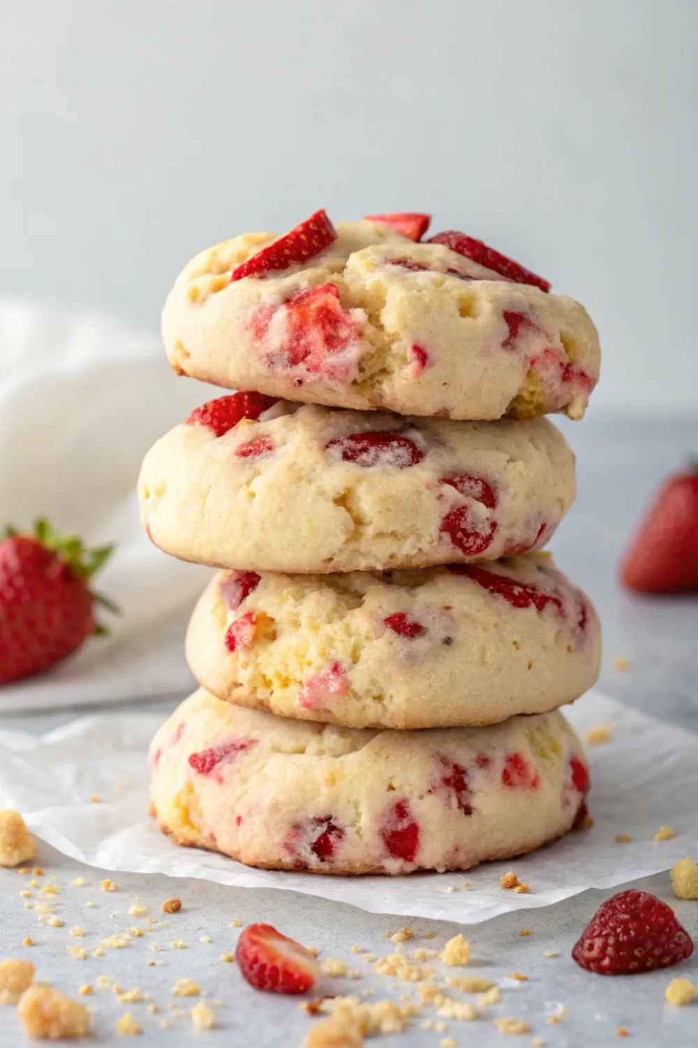 Strawberry Cheesecake Cookies