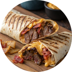 Steak Grilled Cheese Burrito