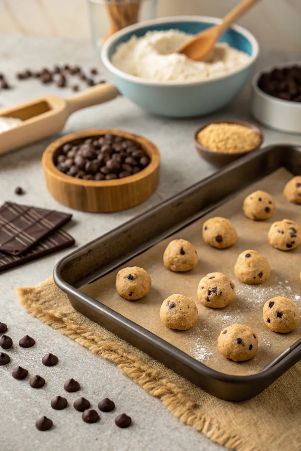 Mini Chocolate Chip Cookies